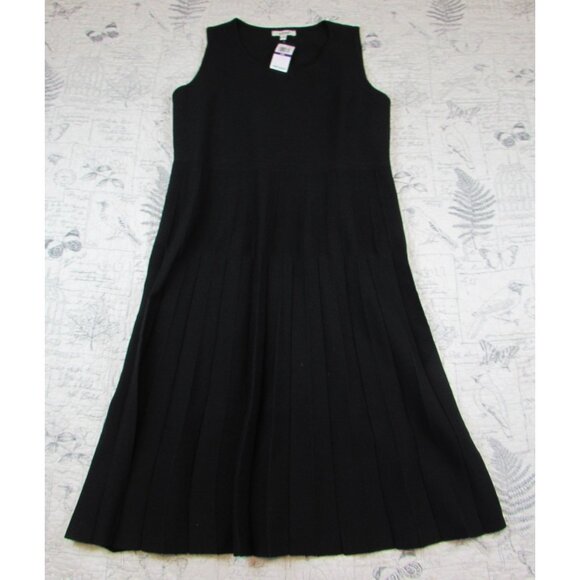 NEW Edited by Remi Bader Women's Pleated Dress Black plus size 2X - Picture 1 of 7